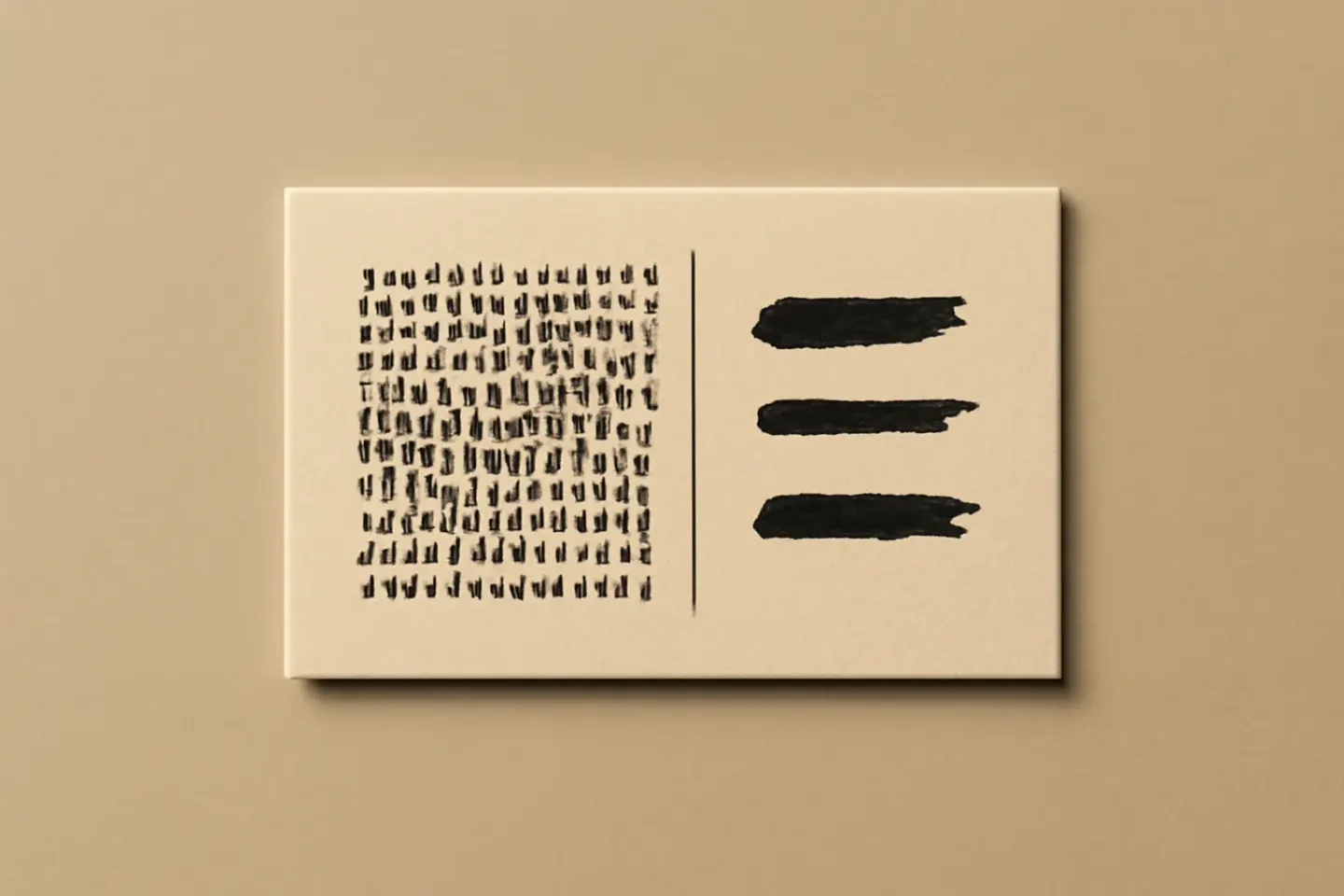 Illustrative before/after writing specimen for a product description rewrite — not client work.